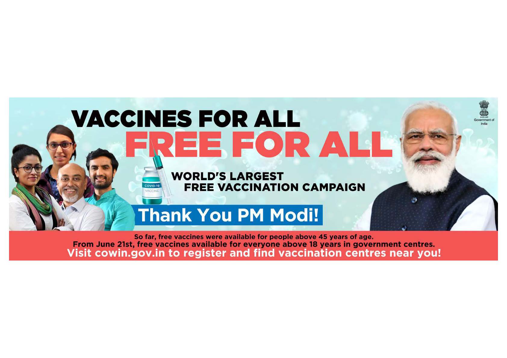 Vaccines for all - Free for all